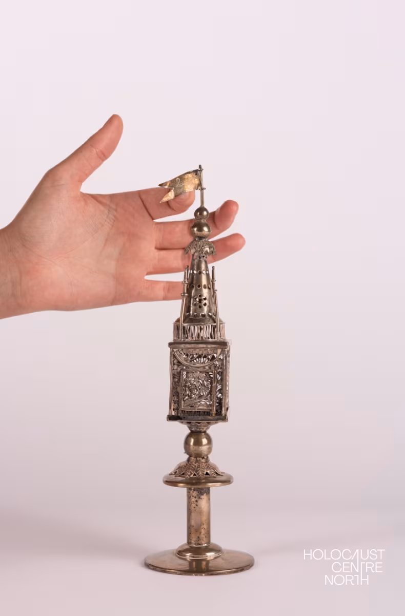 Marianne’s papers, photos, spice box